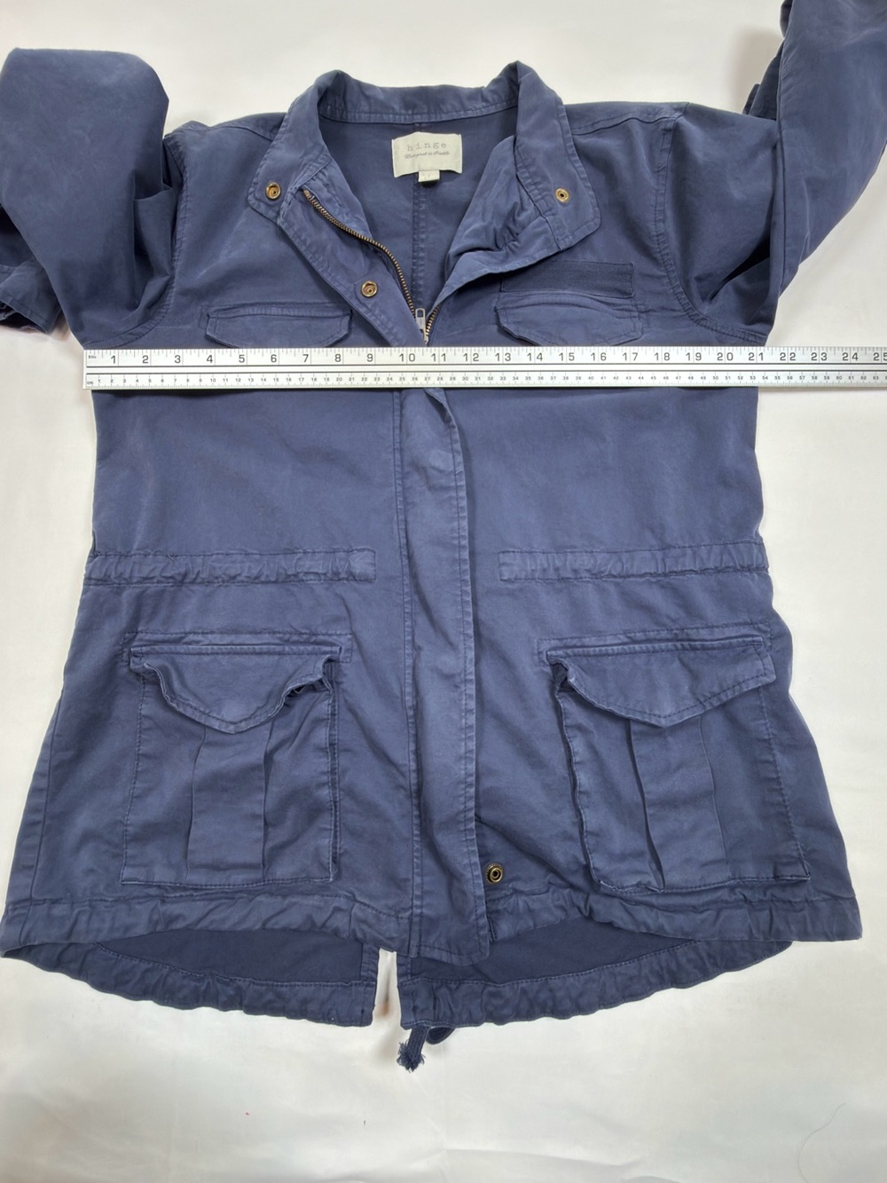 hinge Navy Utility Jacket with Front Pockets - Picture 6 of 9
